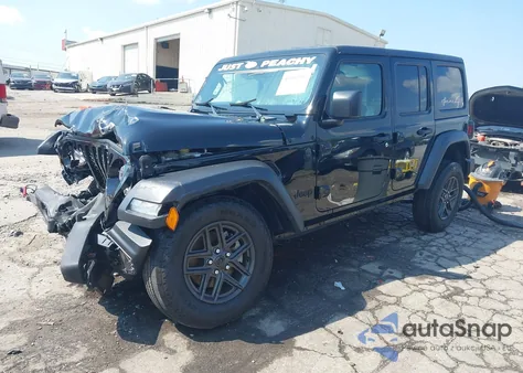 2024 Jeep Wrangler 4-Door Sport S 4X4 z USA, uszkodzony, nr VIN 1C4PJXDNXRW125947